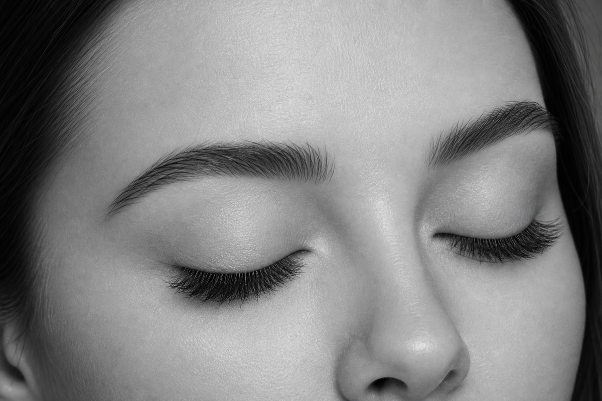 Sofa Queen strip lashes closed-eye try-on result by Flutter Fu