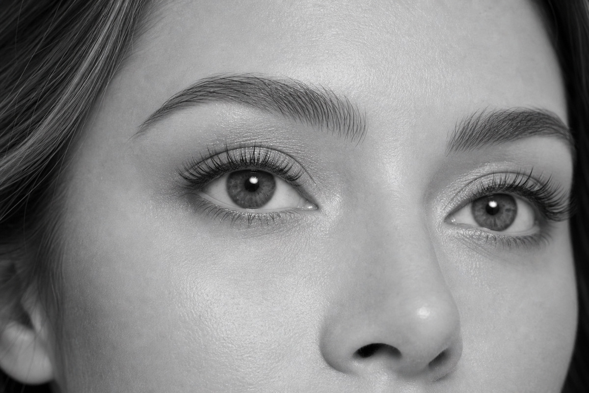 Sofa Queen strip lashes open-eye try-on result by Flutter Fu
