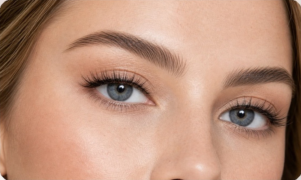 Morning Stretch Adhesive-free Clusters adhesive-free cluster lashes model try-on result by Flutter Fu