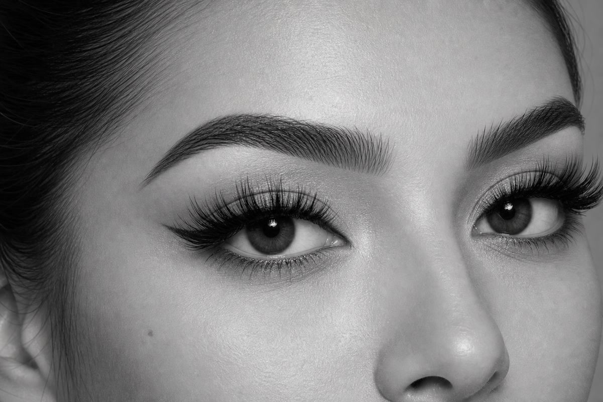 Purr Session strip lashes open-eye try-on result by Flutter Fu