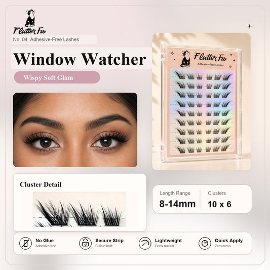 Window Watcher Adhesive-free Clusters adhesive-free cluster lashes product details and length information by Flutter Fu