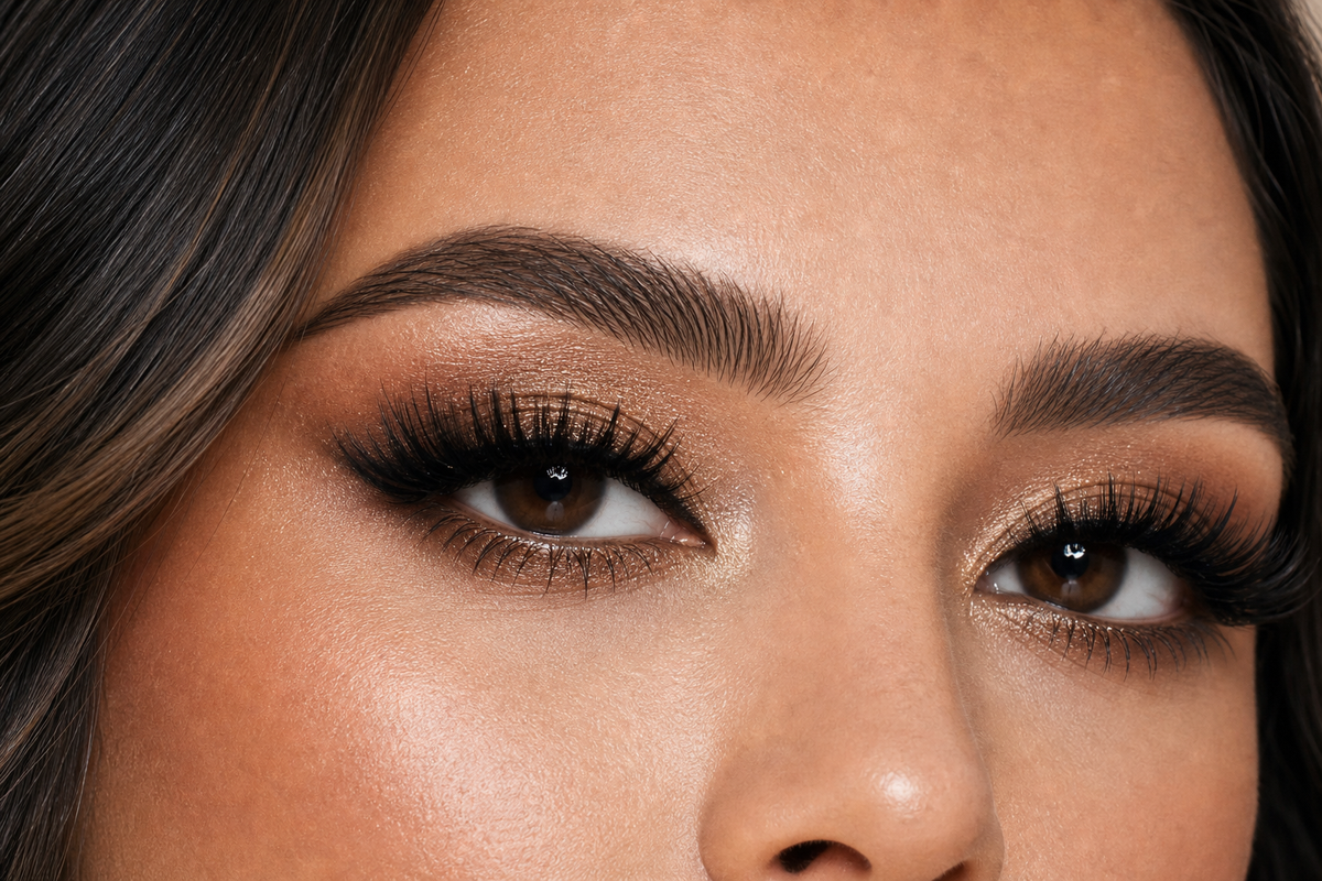 Nine Lives Customized Clusters customized cluster lashes model try-on result by Flutter Fu