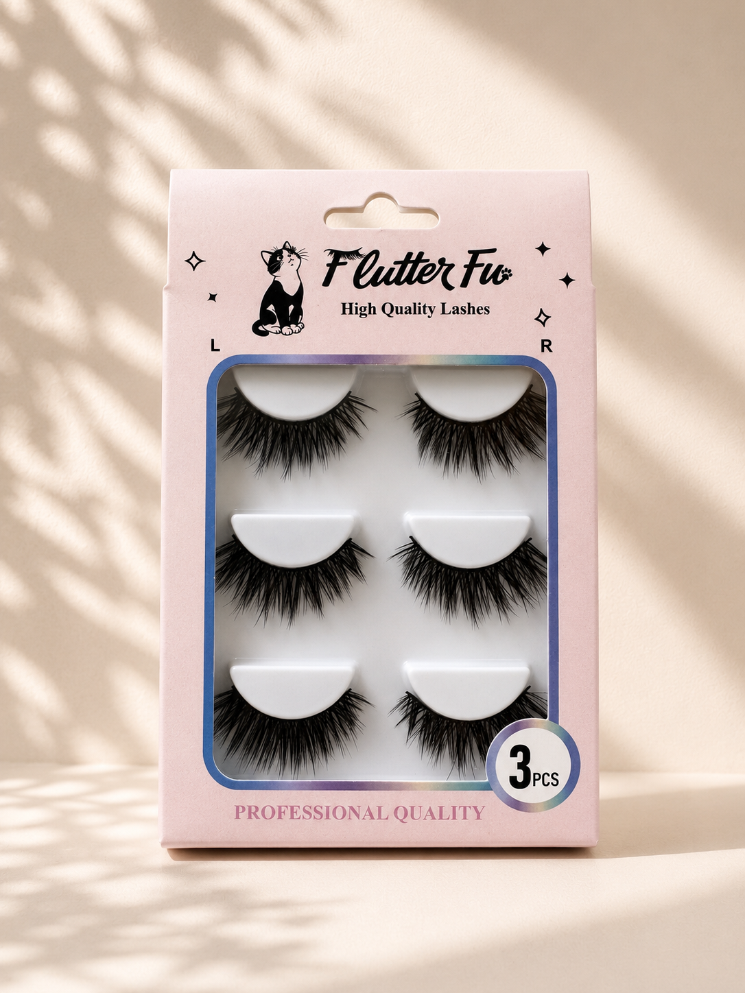 Catwalk strip lashes product packaging by Flutter Fu