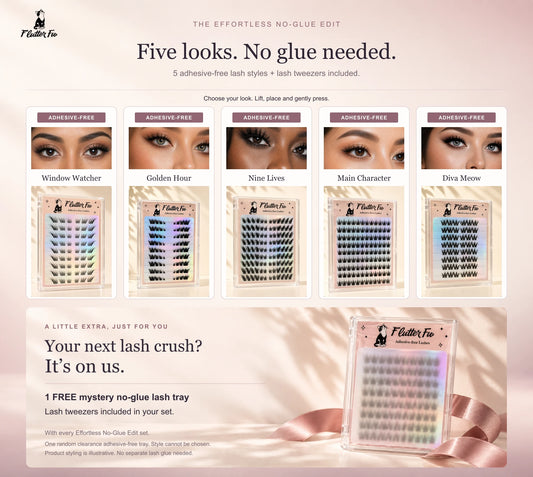 The Effortless No-Glue Edit — 5-Style Lash Set