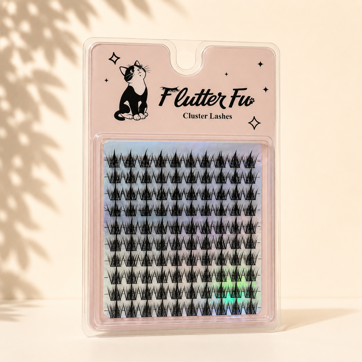 Main Character Customized Clusters customized cluster lashes product packaging by Flutter Fu