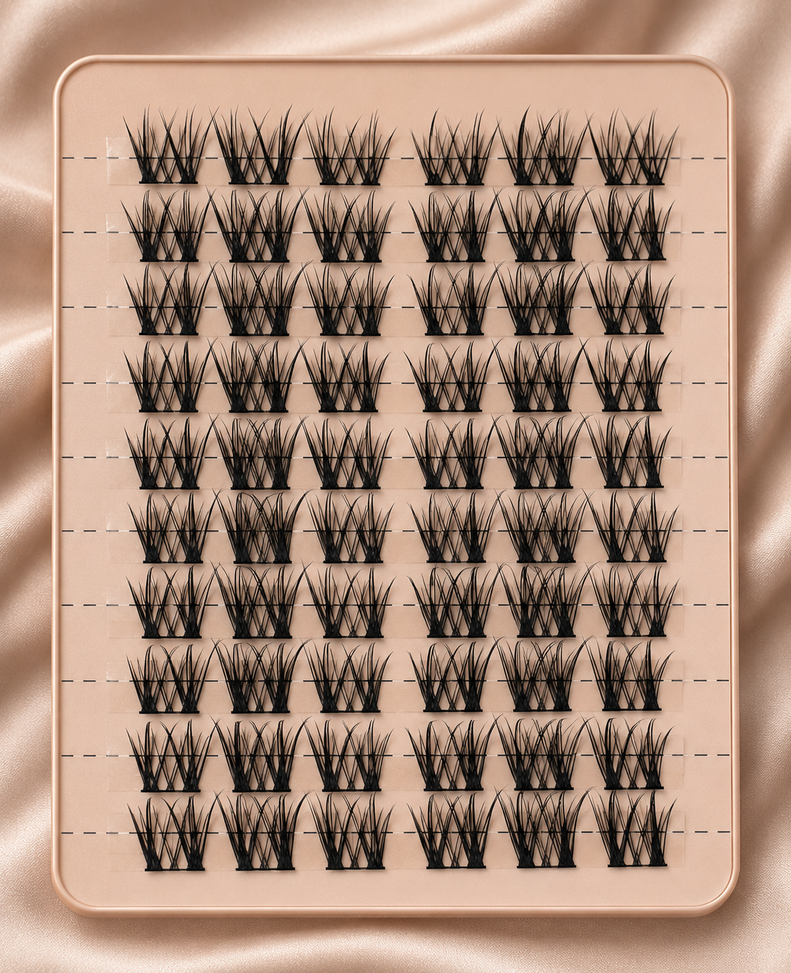 Milk Whiskers Flutter Fu cluster lashes product packaging