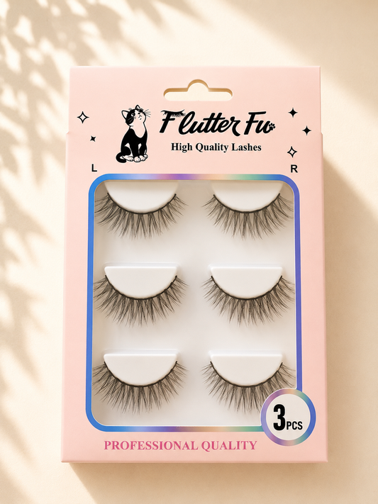 Sofa Queen strip lashes product packaging by Flutter Fu