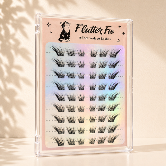 Window Watcher Adhesive-free Clusters adhesive-free cluster lashes product packaging by Flutter Fu